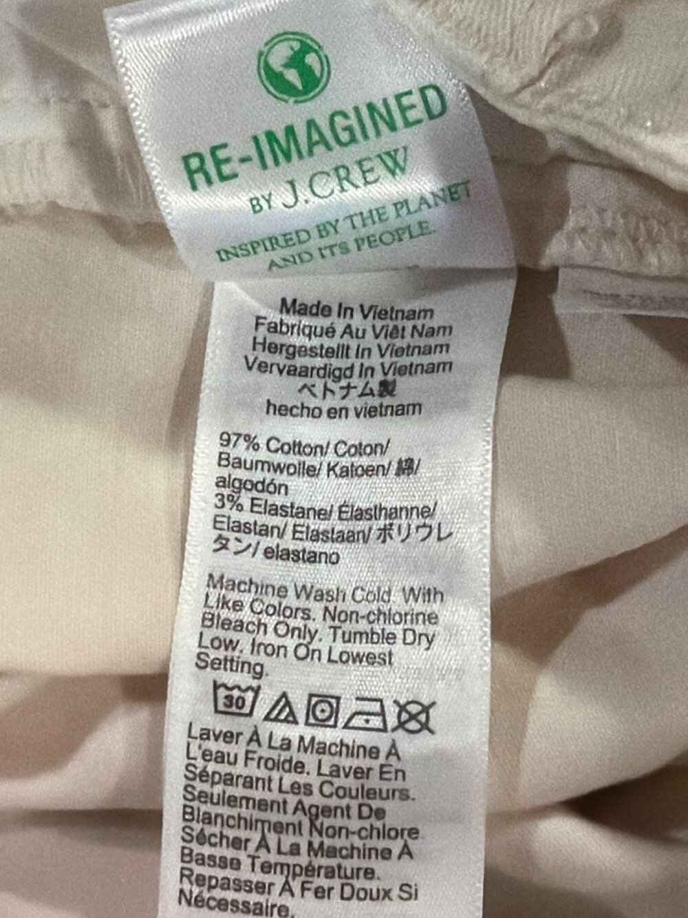 J.Crew Womens Beige Cotton Blend Pleated Shorts Size 8 - Picture 4 of 4